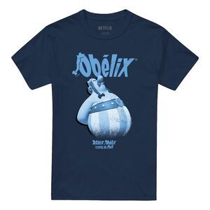 Asterix Unisex Adult Grump T-Shirt / Navy